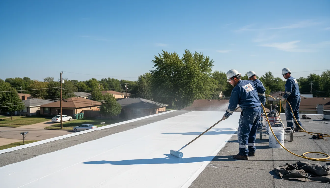 Commercial roof coating in Diagonal, IA near me